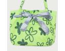 Canvas beach tote bag with bowknot - ZB1607