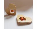 Hot sale Funny Heart Natural Wooden Baby Rattle Toy Baby Shaking Toy and Toy Bricks Educational Toys - ZW-1102